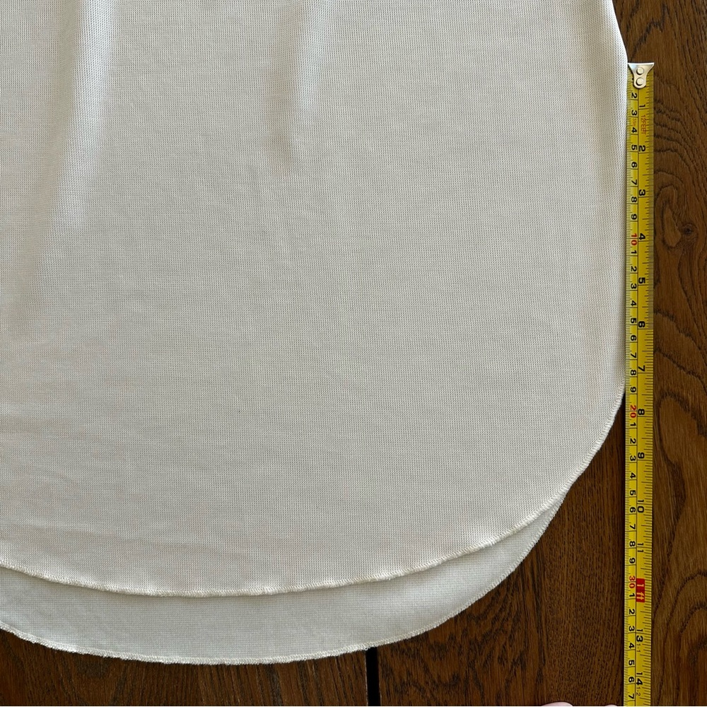 Zara Textured Racerback Sleeveless Tank Midi Dress Cream Off White Size S - Picture 7 of 10